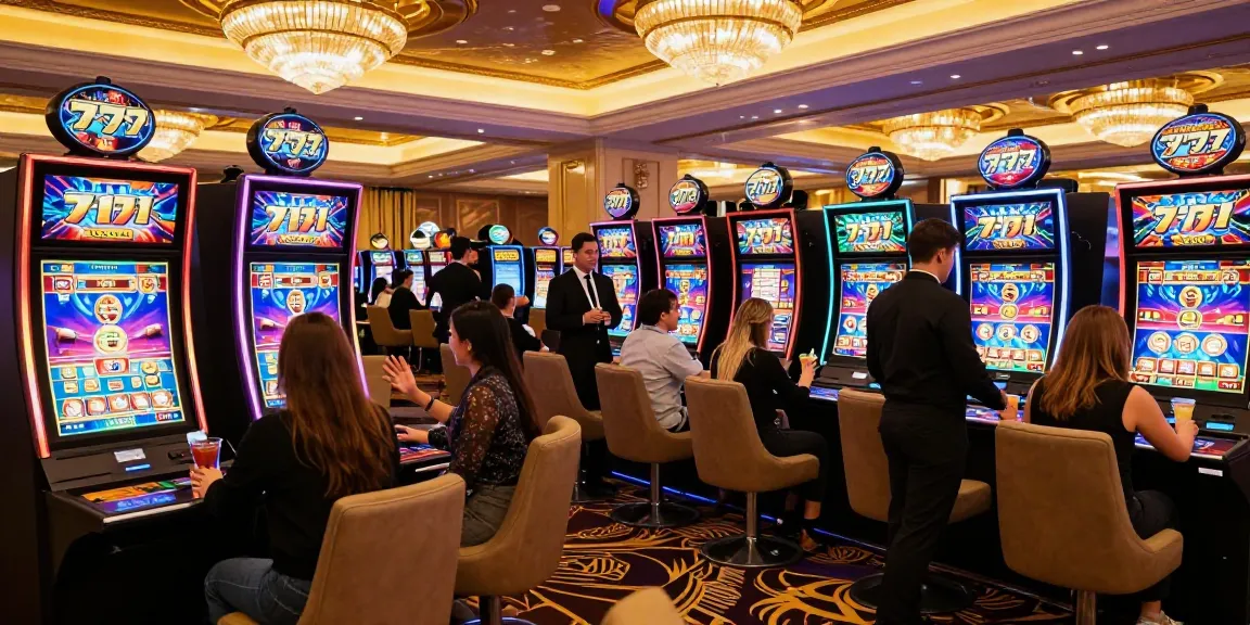 Pengalaman bermain slot mewah di LUXURY777 dengan suasana kasino yang elegan dan dekorasi glamor.