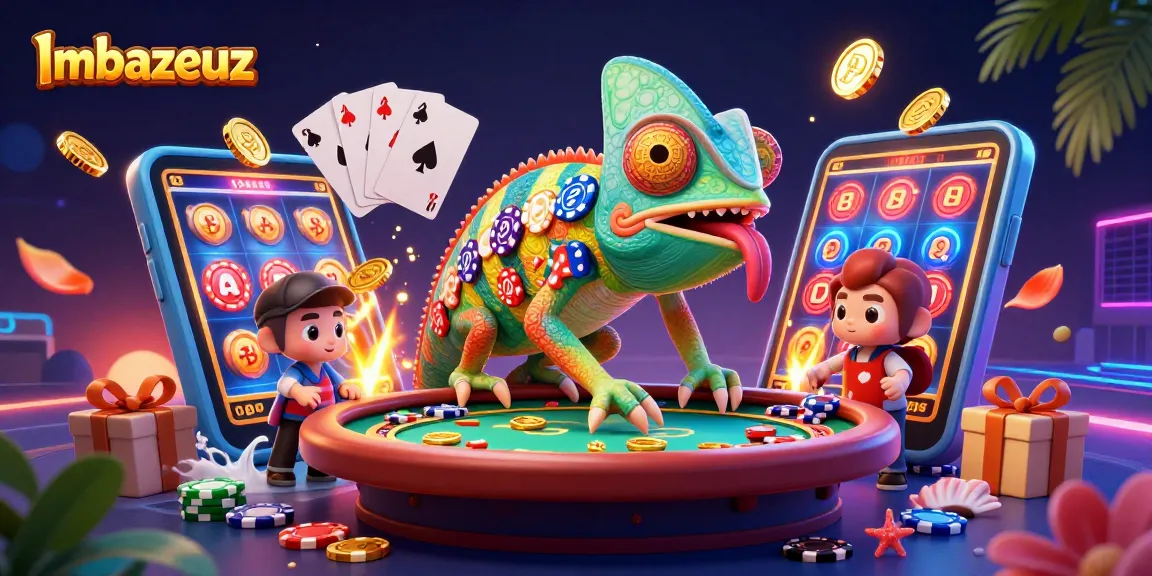 Imbazeuz menawarkan pengalaman seru dengan chameleon kasino yang unik, memperlihatkan permainan slot dan roulette.