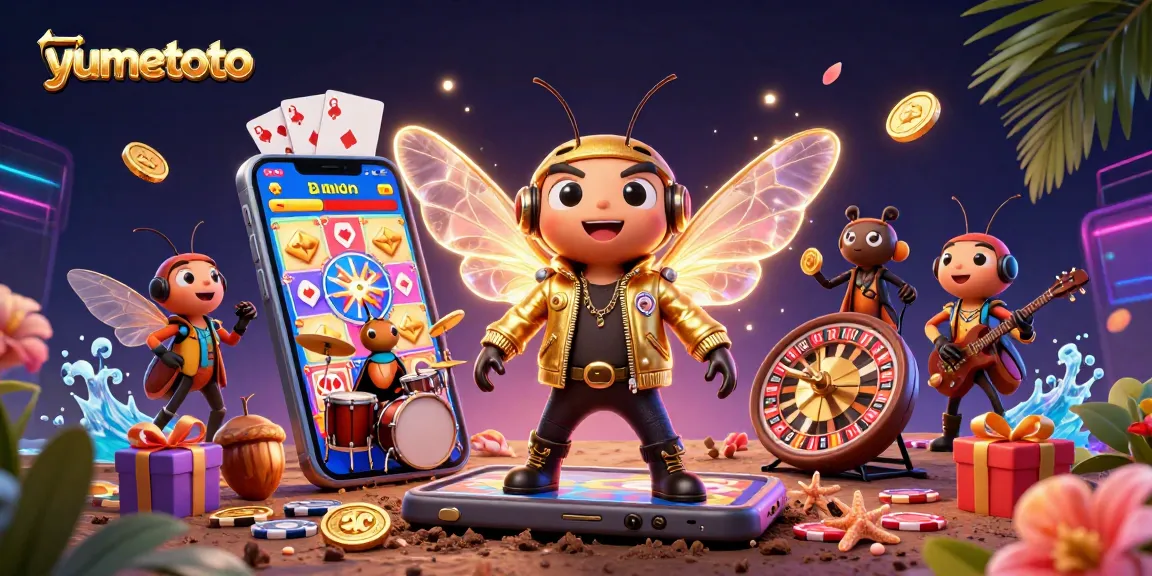 Engage with yumetoto's vibrant lottery scene featuring thrilling game elements and dynamic characters.