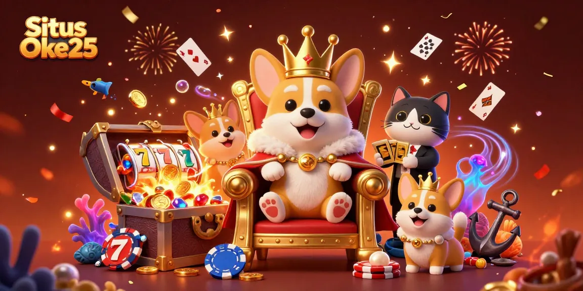 Permainan seru di Situs Oke25 dengan Corgi raja yang glamor dan kartu emas yang menunggu!