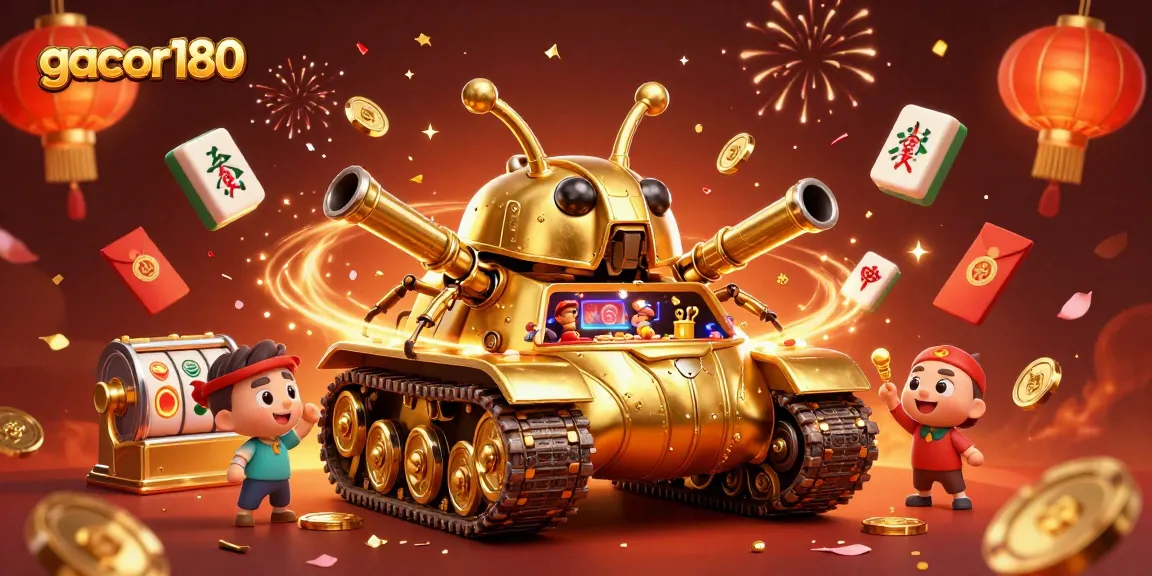 Gacor180 mainkan slot dan meriahkan pesta dengan kasino mini di dalam kendaraan emas.