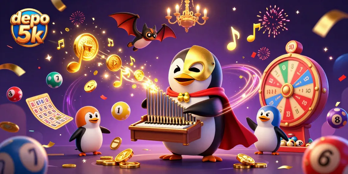 Win big with depo 5k at the exciting casino scene featuring animated characters and thrilling game elements.