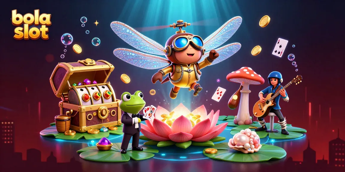 Experience thrilling bola slot action in a vibrant, richly detailed 3D casino scene.