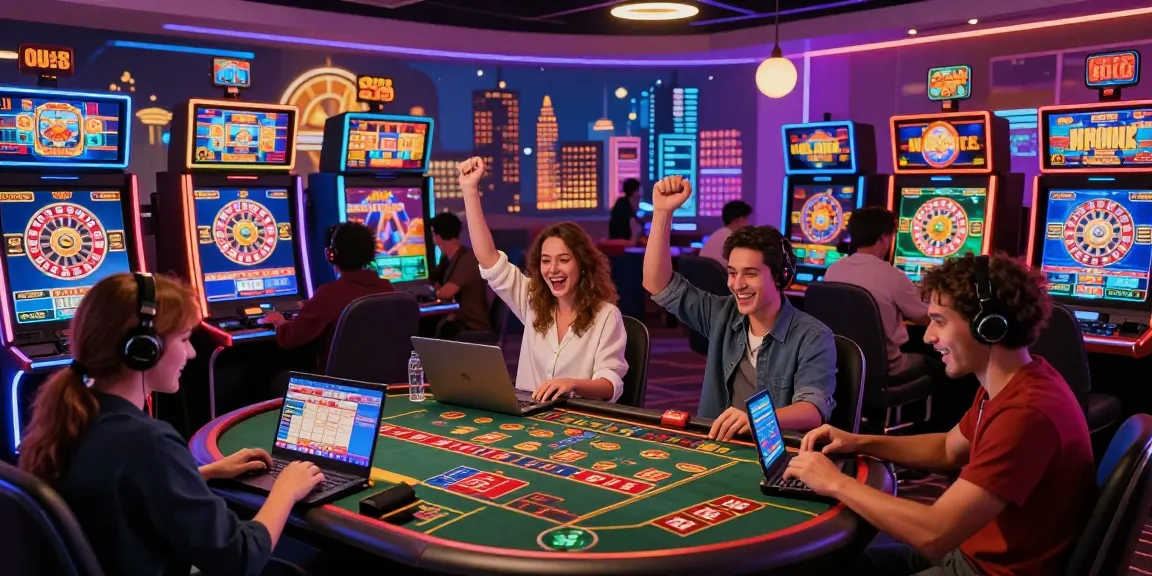 Exciting online gaming moment at tempototo, showcasing diverse players celebrating wins with vibrant atmosphere.