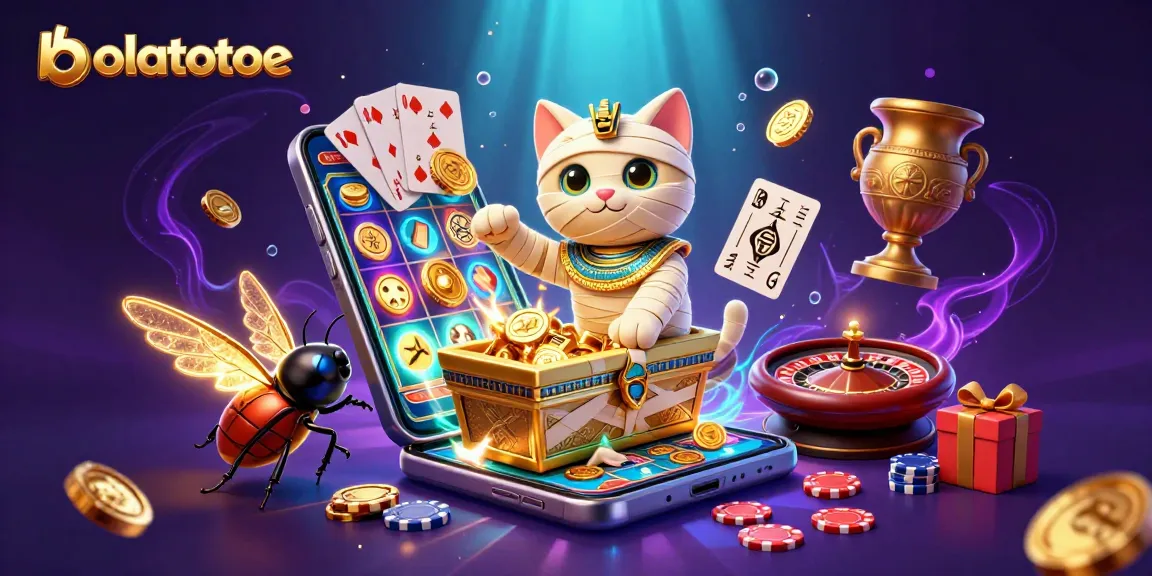 Experience thrilling gameplay with bolatotoe, featuring a mystical Egyptian theme and rich casino elements.