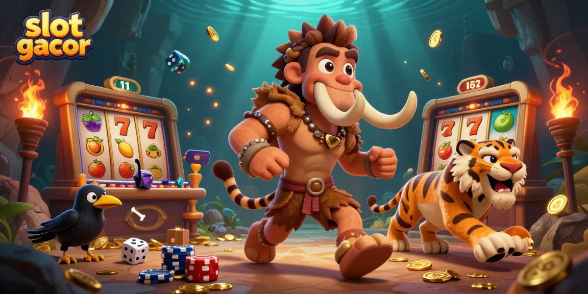 Experience thrilling slot gacor adventures with colorful casino elements spinning in a vibrant 3D world.